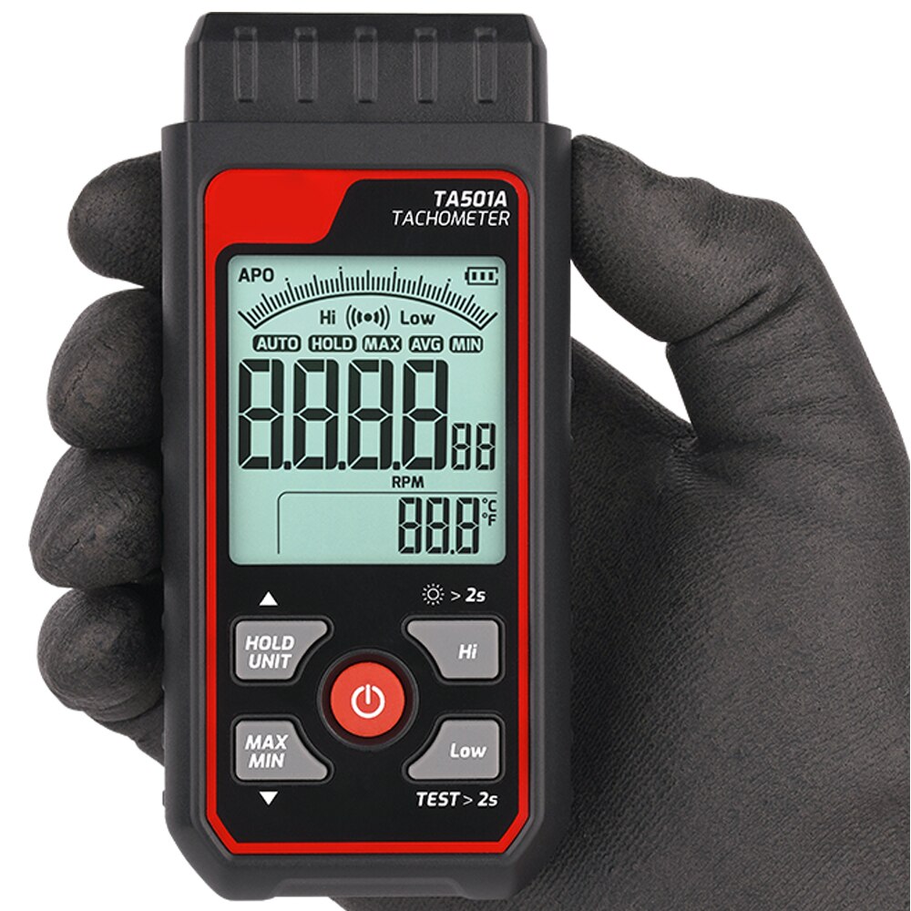 Industrial Laser Tachometer - TA501A Laser Tachometer Up to 999999