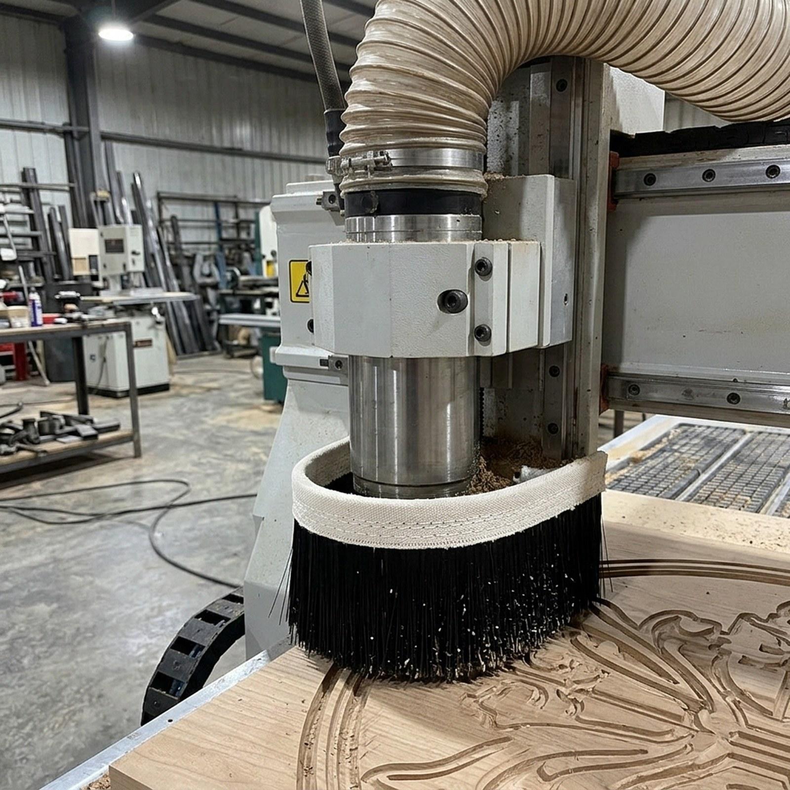 Dust Shoe Cnc - CNC Vacuum Brush Easy to Use