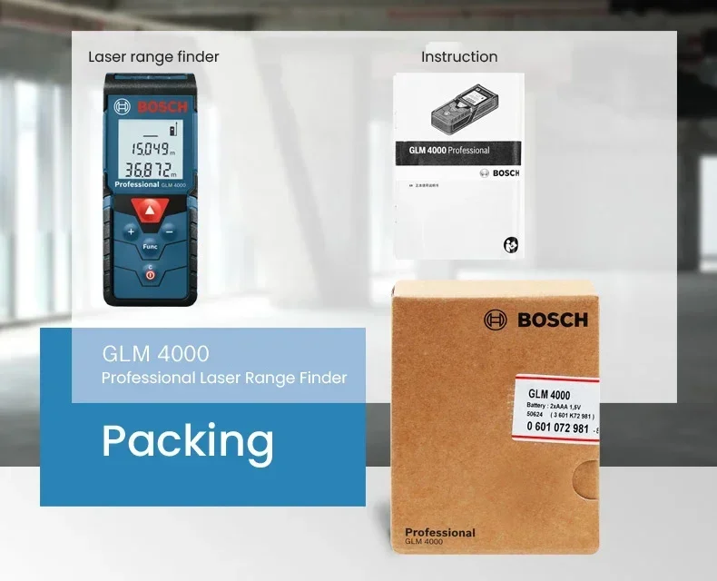 Industrial Laser Drill - BOSCH GLM 4000 Laser Range Finer