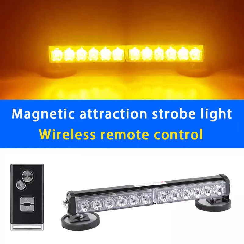 Industrial Laser Pointer 24V - Car Rechargeable Warning Light Flashing Magnet