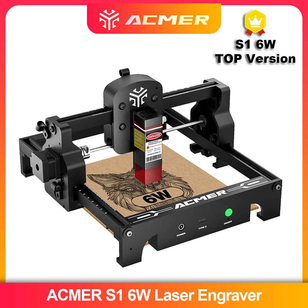 Industrial Laser Blasting - ACMER S1 2.5/3.5/6W Laser Engraver Machine