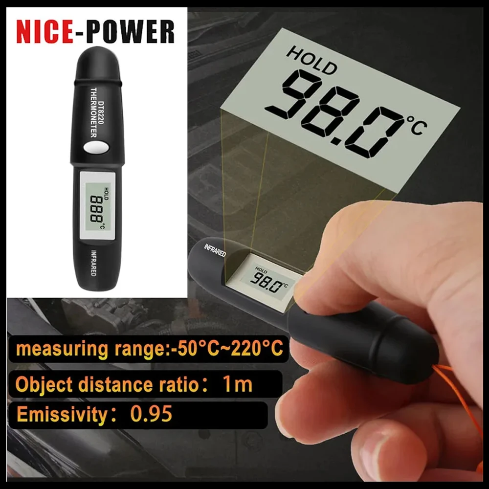 DT8220 Mini Infrared Sensor Th - đánh giá và giá Industrial Laser Pen