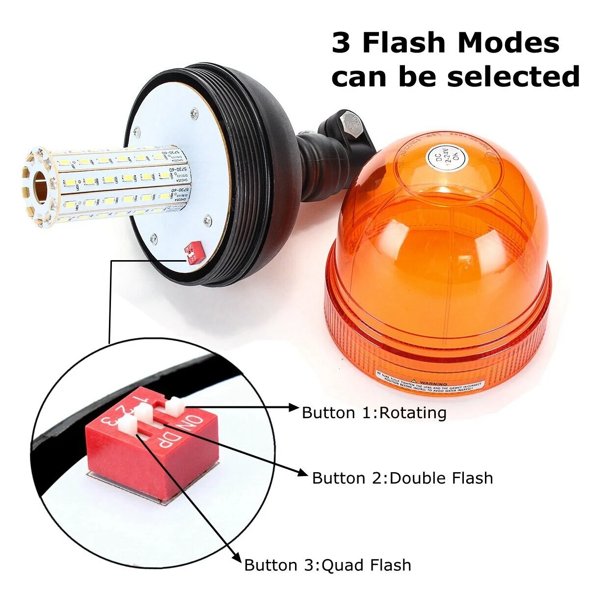 1/2pcs 12V 24V 60 LED Amber Tr - đánh giá và giá Industrial Laser Pointer 24V