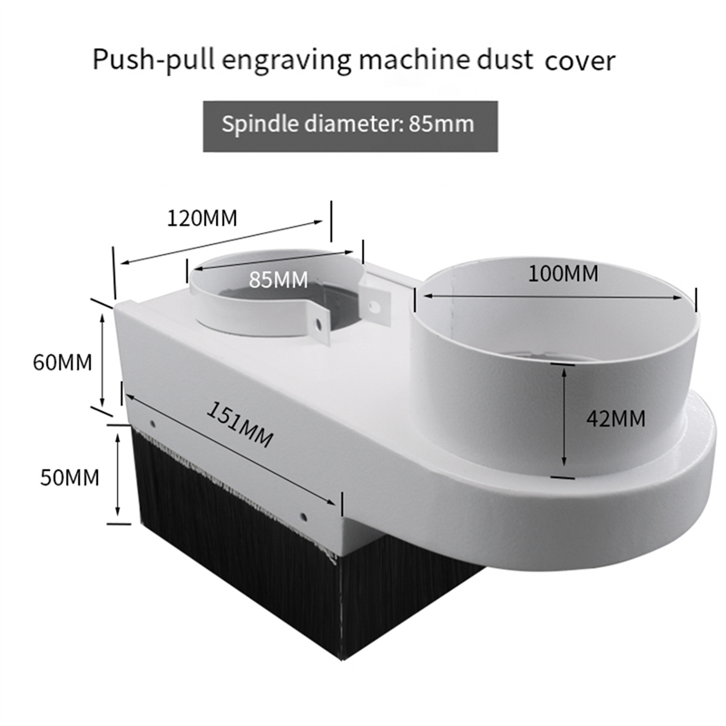 CNC Router Dust Collector Shoe - đánh giá và giá Dust Shoe Cnc