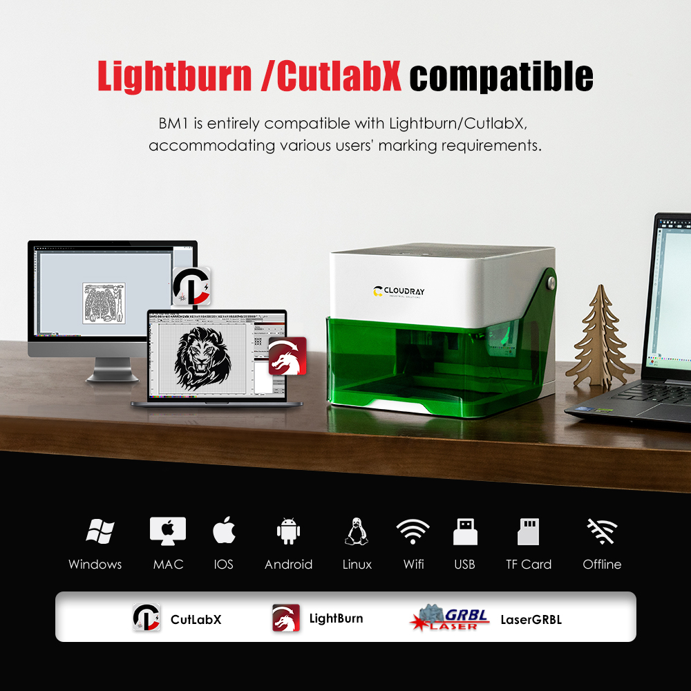 Cloudray 5000mw CNC Mini Laser - đánh giá và giá Industrial Laser Blasting