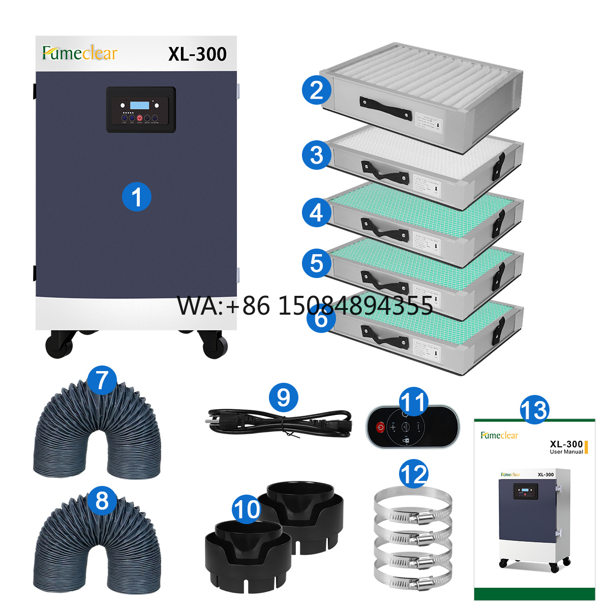 H13 330W 5-stage Filters  Extr - đánh giá và giá Co2 Laser Engraving Machine