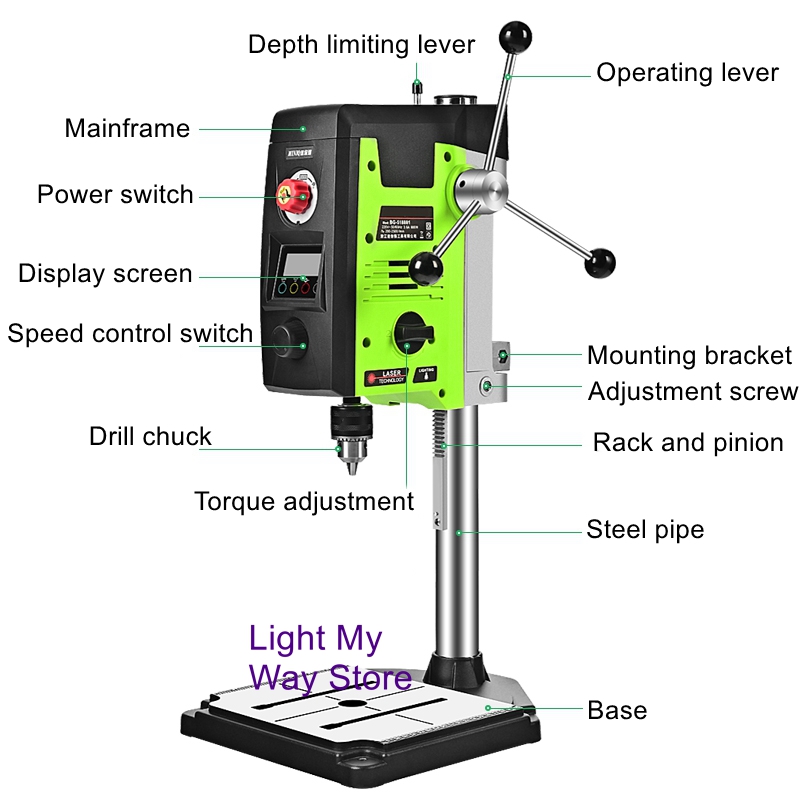 Mini strong table drill digita - đánh giá và giá Industrial Laser Drill