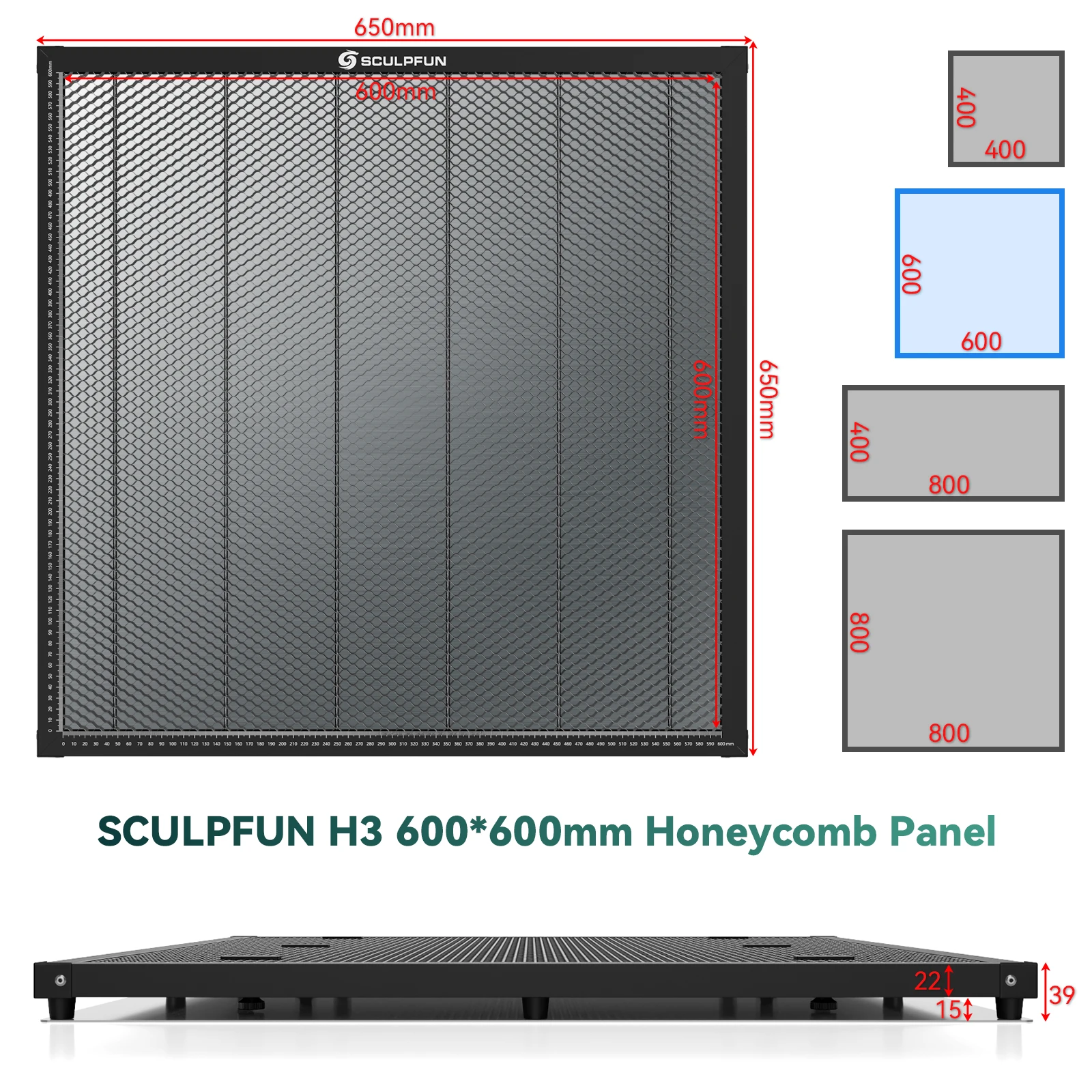 SCULPFUN 600x600mm Honeycomb P - đánh giá và giá Co2 Laser Engraving Machine